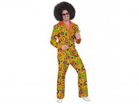 70 es évek yellow circles férfi jelmez