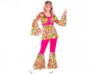 60 as évek Hippie peace & paisley női jelmez