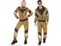 Színes csillogó barna tréningruha unisex felnőtt jelmez