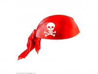 Piros kalóz fejkendő