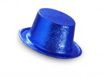 Kék színű csillogó kalap