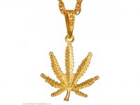 80 as évek nyaklánc kender levél 65 cm-es