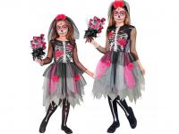 Virágos csontváz lány jelmez