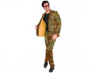 Party öltöny arany zebra mintás férfi jelmez