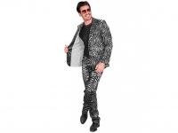 Party öltöny zebra mintás férfi jelmez