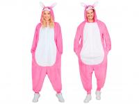 Nyuszi puha plüss egyberészes unisex felnőtt jelmez