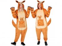 Kenguru puha plüss egyberészes unisex felnőtt jelmez