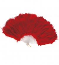 Legyező tollakból, piros