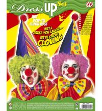 Bohóc szett kalap, nyakkendő, orr 2 féle színben 1 db unisex gye