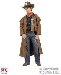 Cowboy ruha hosszú kabáttal fiú jelmez