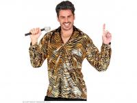 Csillogó arany mintás diszkó ing férfi jelmez