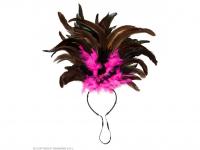 Copacabana tollas fejpánt - fekete/rózsaszín