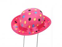 Pink pöttyös kalap