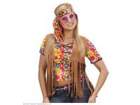 Hippi mellény fejkötővel női jelmez M-es méretben