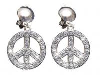 Strasszos hippi fülbevaló