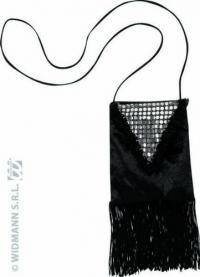 Fekete charlestone táska , kiegészítő