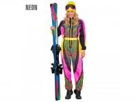 Síruha kezeslábas zebra mintás neon szivárvány színben női jelme