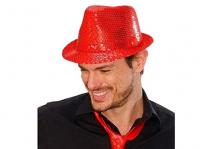 Flitteres piros kalap
