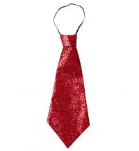 Nyakkendő piros színű gumis nyakkal