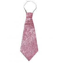 Nyakkendő rózsaszínű gumis nyakkal