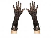 Pókháló mintás csipke kesztyű