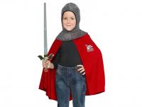 Lovagi köpeny fejdísszel fiú jelmez