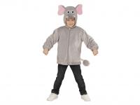 Elefánt plüss kapucnis felső unisex gyermek jelmez