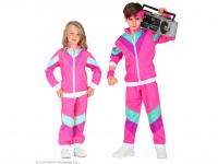 80-as évek tréning szett - rózsaszín unisex gyermek jelmez