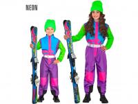 Snowboard ruha lila színben a 80 as évekből unisex gyermek jelme